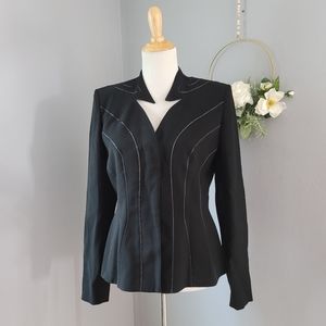 Vintage Thierry Mugler Black Structured Blazer Size 42
